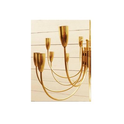 Brass Chandeliers, 1970s, Set of 2-FGA-923534