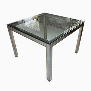 Brass Chrome Coffee Table by Renato Zevi-LCU-909668