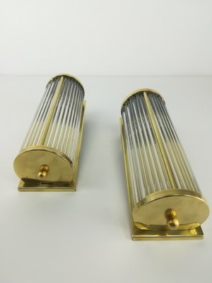 Brass Cinema Wall Lamp, Germany, 1930, Set of 2-KDB-1285614