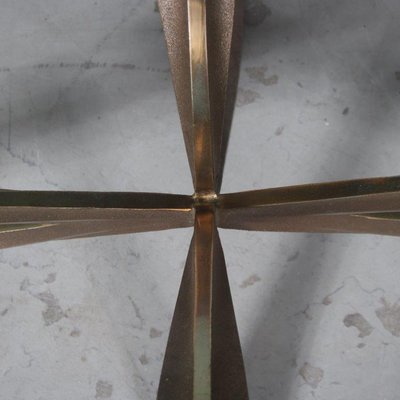 Brass Coffee Table by Michel Mangematin & Roger Bruny, 1960s-GG-1795100