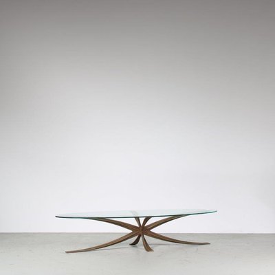 Brass Coffee Table by Michel Mangematin & Roger Bruny, 1960s-GG-1795100