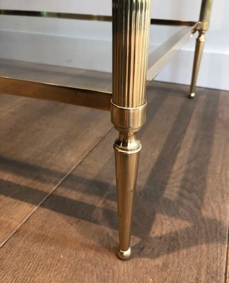 Brass Coffee Table with Double Tray from Maison Baguès, 1940s-BA-1738184