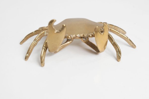 Brass Crab Ashtray, 1960s-VQY-1999931