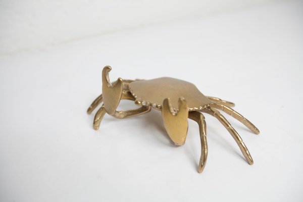 Brass Crab Ashtray, 1960s-VQY-1999931