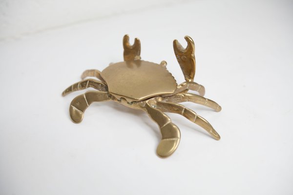 Brass Crab Ashtray, 1960s-VQY-1999931