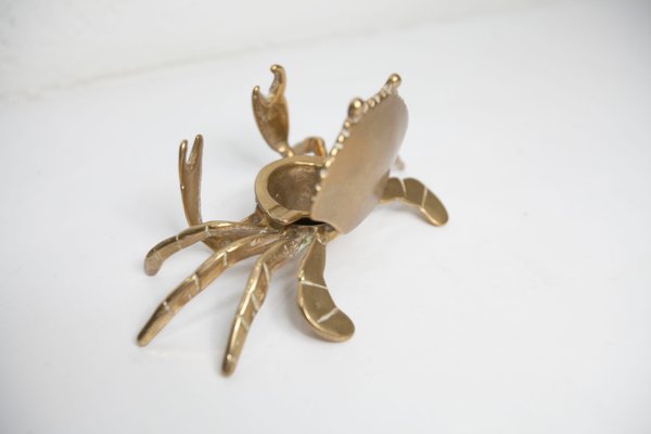 Brass Crab Ashtray, 1960s-VQY-1999931