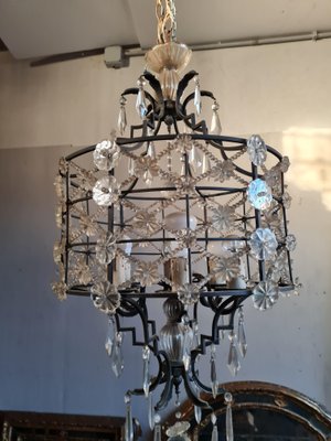 Brass & Crystal Chandelier-VYP-1215251