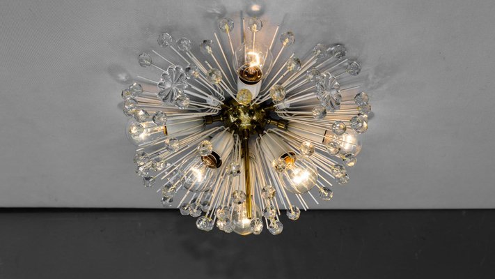 Brass Crystal Flush Mount or Sconce by Emil Stejnar for Rupert Nikoll, 1950s-SPD-664205