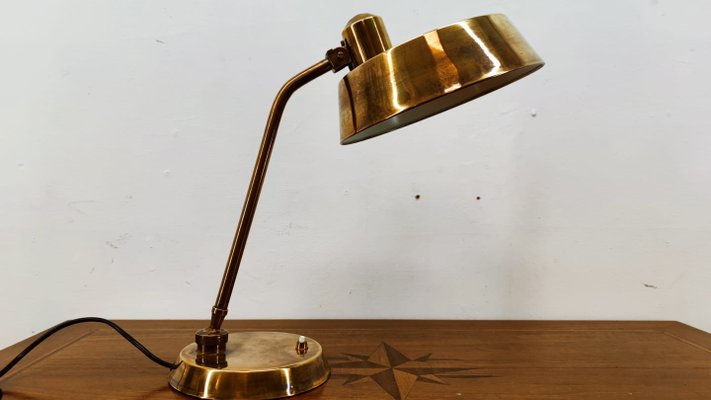 Brass Desk Lamp with Button Switch-QLH-1072771