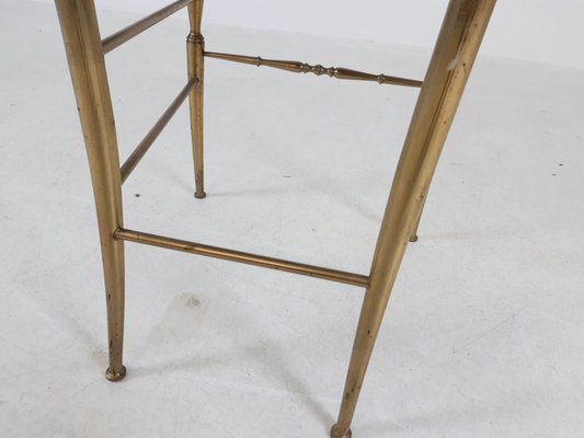 Brass Dining Chair by Giuseppe Gaetano Descalzi, 1950s-ZO-583972