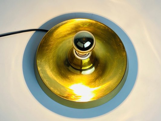 Brass Disc Shaped Wall Lamp from Cosack, 1960s-PUK-931375