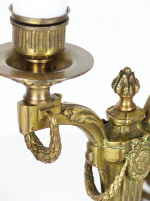 Brass Electric Candlesticks, Set of 2-TZ-900520