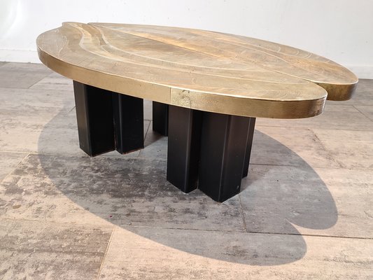 Brass Etched Coffee Table-WBX-1289948