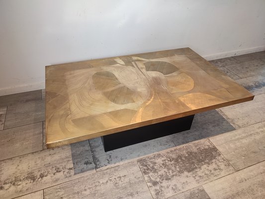 Brass Etched Coffee Table by Christian Krekels-WBX-1336546