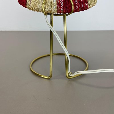 Brass & Fabric Table Light in the style of Kalkar, Austria, 1960s-QZ-1728570