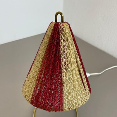 Brass & Fabric Table Light in the style of Kalkar, Austria, 1960s-QZ-1728570