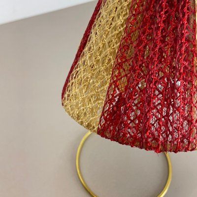 Brass & Fabric Table Light in the style of Kalkar, Austria, 1960s-QZ-1728570