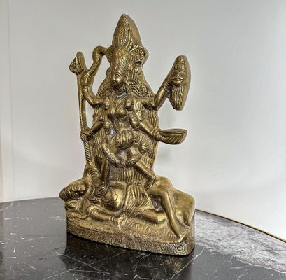 Brass Figurine of Indian Kali Goddess-GWW-2043389