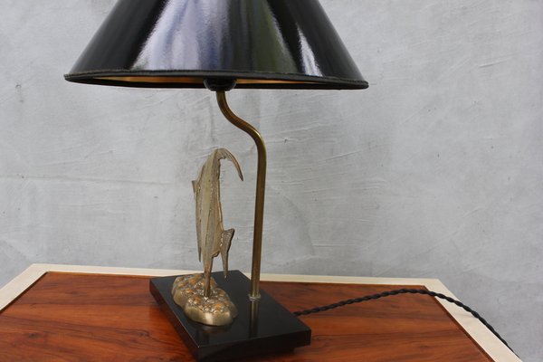 Brass Fish Statue Table Lamp-UWJ-1317486