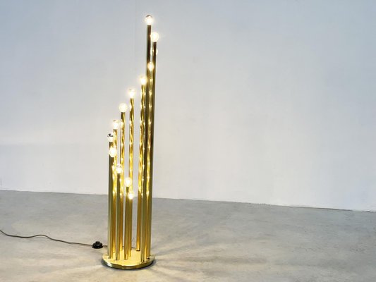 Brass Floor Lamp by Gaetano Sciolari-XLH-1805769