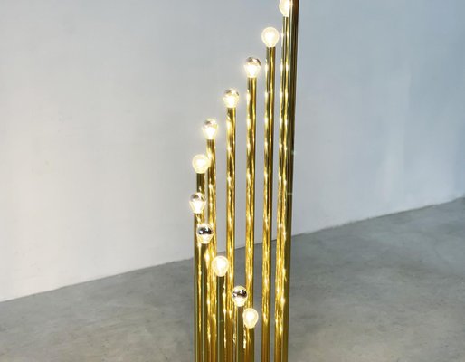 Brass Floor Lamp by Gaetano Sciolari-XLH-1805769