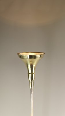 Brass Floor Lamp by Luminator Belge, 1930s-KDB-1801391