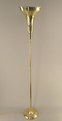 Brass Floor Lamp by Luminator Belge, 1930s-KDB-1801391