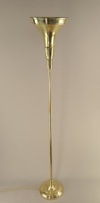 Brass Floor Lamp by Luminator Belge, 1930s-KDB-1801391