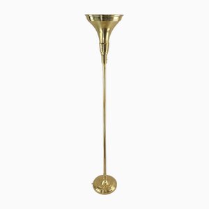 Brass Floor Lamp by Luminator Belge, 1930s-KDB-1801391