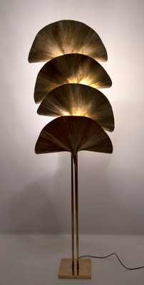 Brass Floor Lamp by Tommaso Barbi, 1970s-FER-992640