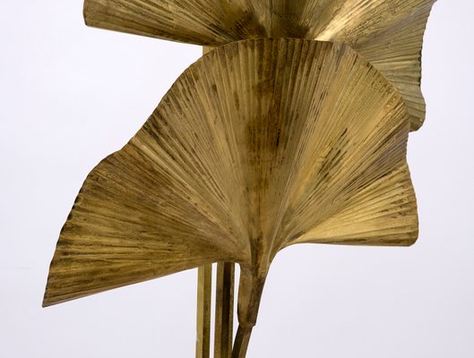 Brass Floor Lamp by Tommaso Barbi, 1970s-FER-992640