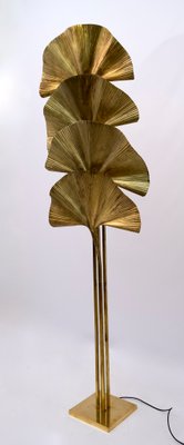 Brass Floor Lamp by Tommaso Barbi, 1970s-FER-992640