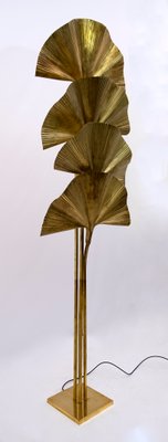 Brass Floor Lamp by Tommaso Barbi, 1970s-FER-992640