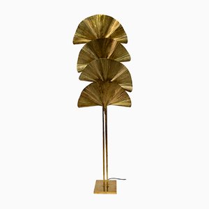 Brass Floor Lamp by Tommaso Barbi, 1970s-FER-992640