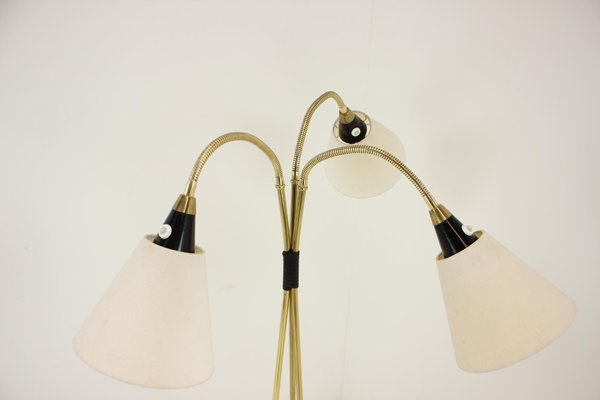 Brass Floor Lamp, Czechoslovakia, 1950s-TZ-1384757