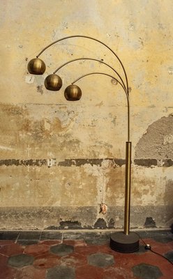 Brass Floor Lamp from Reggiani, 1970s-VCV-809227