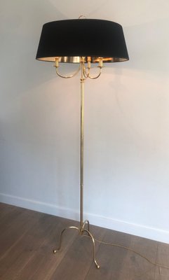 Brass Floor Lamp in the Taste of the House Jansen, 1940s-BA-1373187