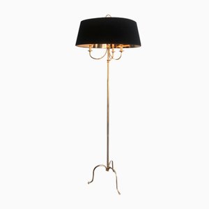 Brass Floor Lamp in the Taste of the House Jansen, 1940s-BA-1373187