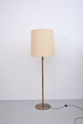 Brass Floor Lamp with Large Lampshade-ZE-982570