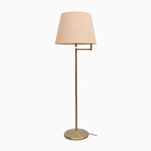 Brass Floor Lamp with Swivel Arm, Germany-ZE-982546