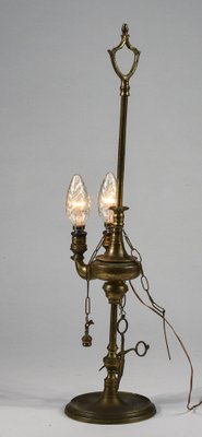 Brass Florentine Lamp Lucerna with Two Lights, Italy, 900s-RAQ-1332955