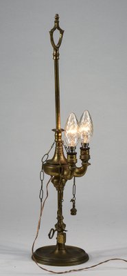 Brass Florentine Lamp Lucerna with Two Lights, Italy, 900s-RAQ-1332955