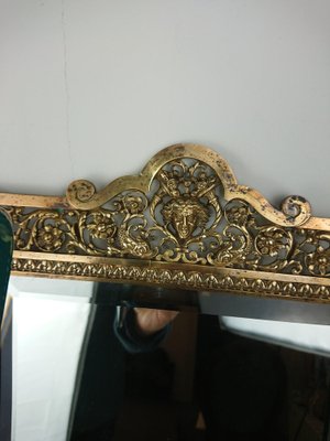 Brass Frame Mirror, 1890s-AJN-1709092