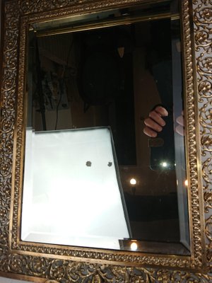 Brass Frame Mirror, 1890s-AJN-1709092