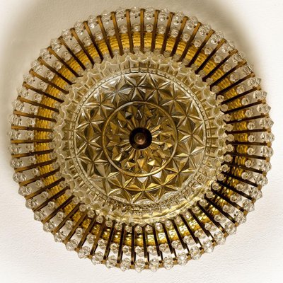 Brass, Glass and Acrylic Pearls Flush Mount in the style of Emil Stejnar, 1950s-VDW-1342570