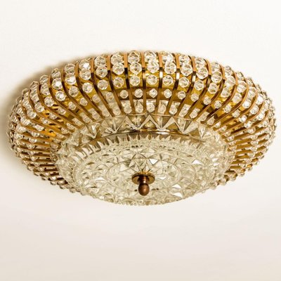 Brass, Glass and Acrylic Pearls Flush Mount in the style of Emil Stejnar, 1950s-VDW-1342570