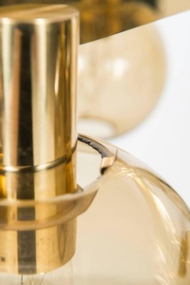 Brass & Glass Ceiling Lamp by Hans-Agne Jakobsson, 1950s-SC-586848