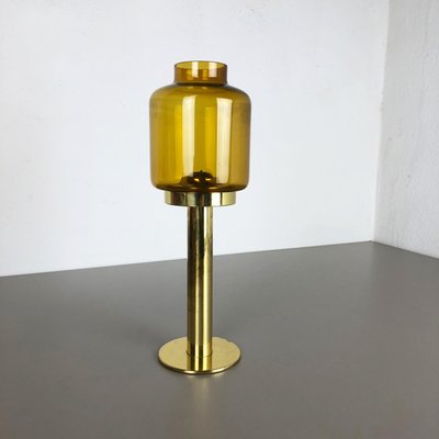 Brass & Glass Claudia Candleholder by Hans-Agne Jakobsson for Markaryd, Sweden, 1960s-QZ-1156573