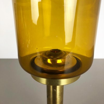 Brass & Glass Claudia Candleholder by Hans-Agne Jakobsson for Markaryd, Sweden, 1960s-QZ-1156573