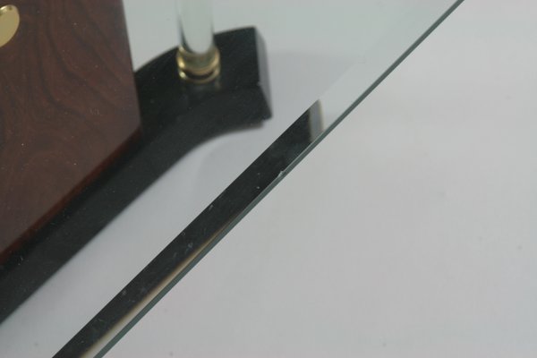 Brass & Glass Coffee Table, 1970s-OTV-1440606